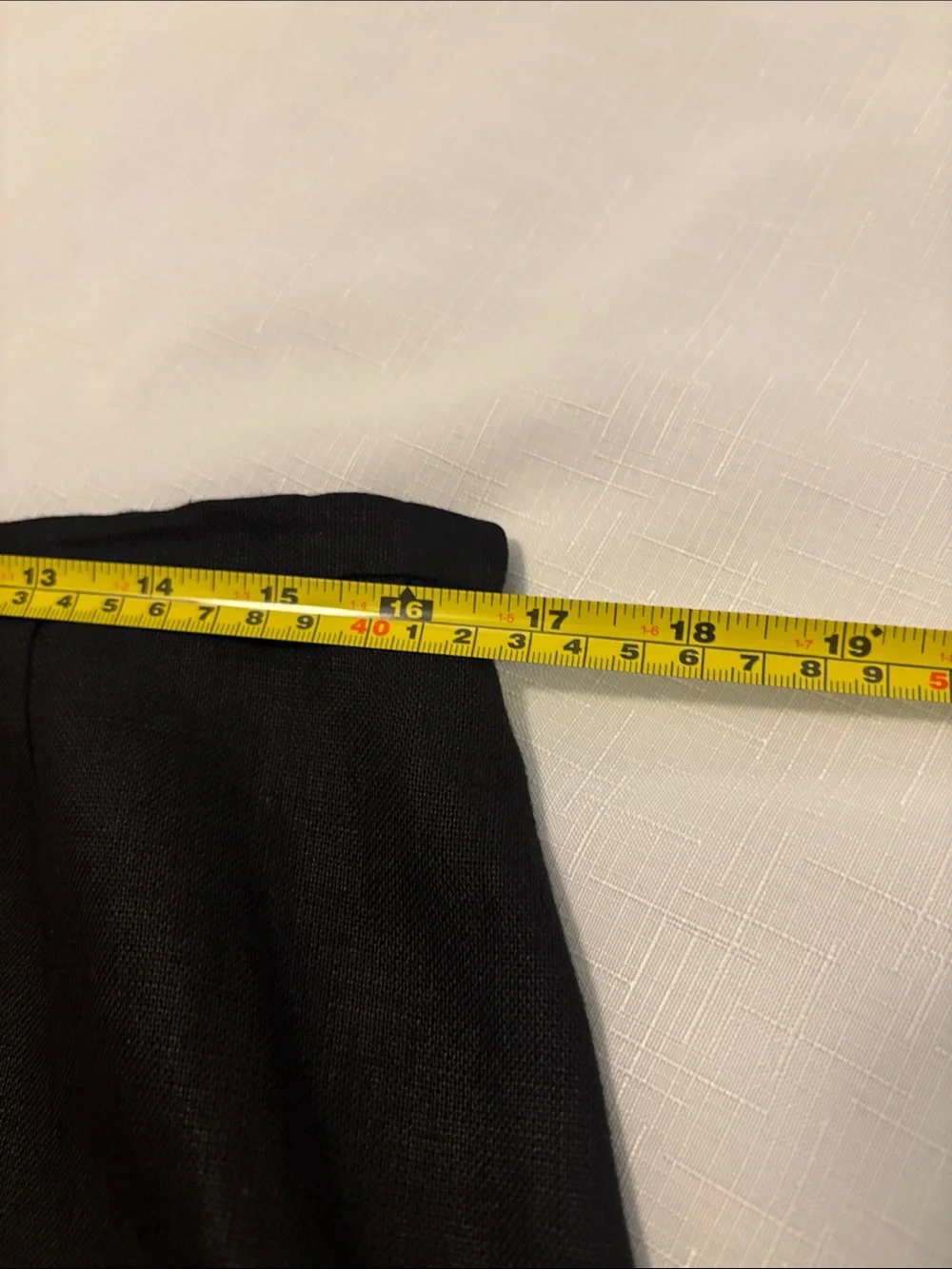 VTG Talbots Black Irish 100% Linen Pencil Skirt SZ 14 Fully lined 90s minimalist